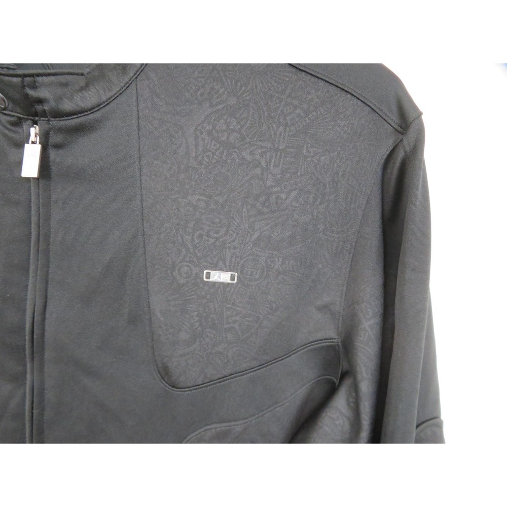 Vtg Air Jordan AF-1 Track Jacket Mens 3XL Black Full Zip Air Force 1 Jumpman y2k - Picture 5 of 15